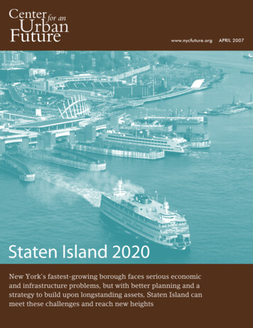 Staten Island 2020 - Center For An Urban Future (CUF)