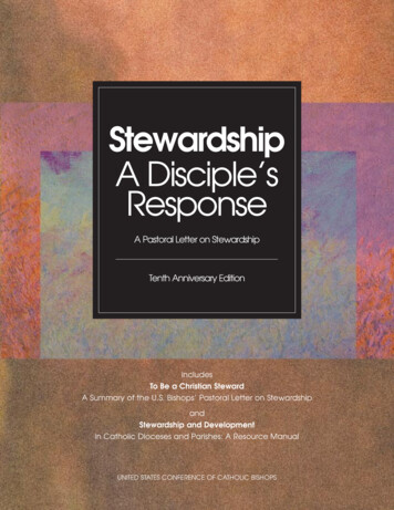 Stewardship A Disciple’s Response