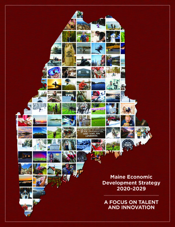 Development Strategy 2020-2029 - Maine.gov