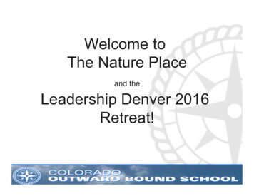 Welcome To The Nature Place - Denver Metro Chamber .