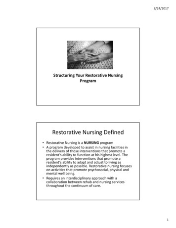 Structuring Your Restorative Nursing Program-2