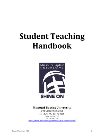 Student Teaching Handbook - S38598.pcdn.co