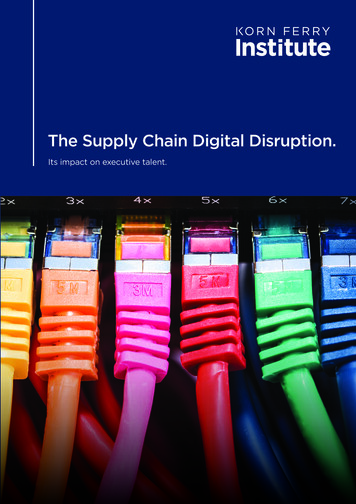 The Supply Chain Digital Disruption. - Korn Ferry