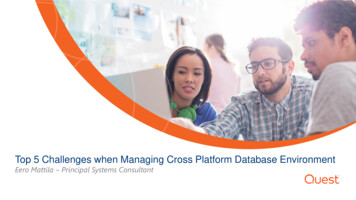 Top 5 Challenges When Managing Cross Platform Database Environment