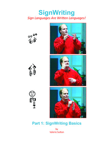 SignWriting Basics Instruction Manual