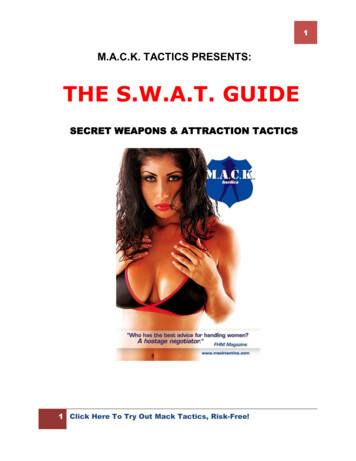 THE S.W.A.T. GUIDE - How To Succeed With Women