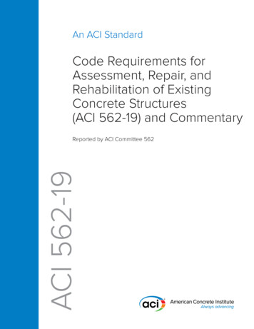 562-19: Code Requirements For Assessment, Repair, And .