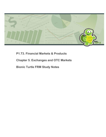 P1.T3. Financial Markets & Products Chapter 5. Exchanges .