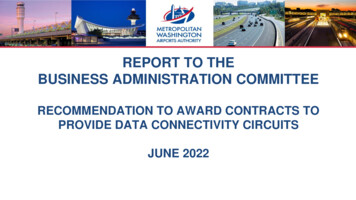 Report To The Business Administration Committee