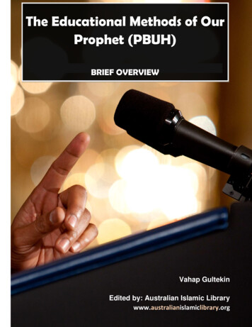 Teaching Methods Of Prophet Muhammad PBUH