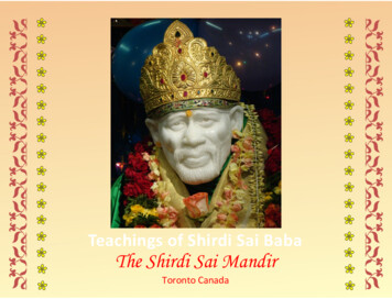 Teachings Of Shirdi Sai Baba