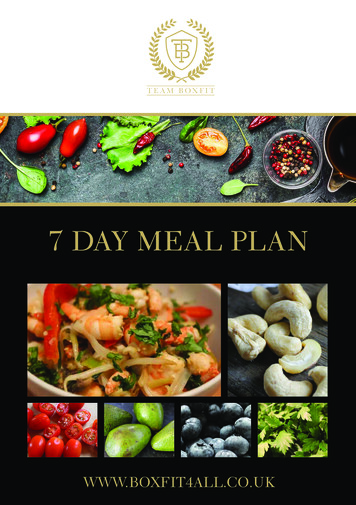 7 DAY MEAL PLAN