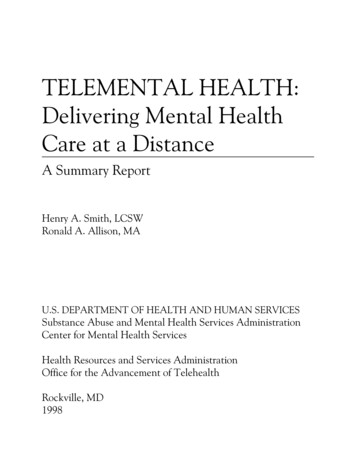 TeleMental Health Systems - University Of Nebraska System