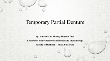 Temporary Partial Denture