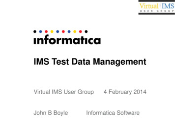 IMS Test Data Management - ITech-Ed Ltd