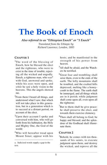 Also Referred To As “Ethiopian Enoch” Or “1 Enoch”