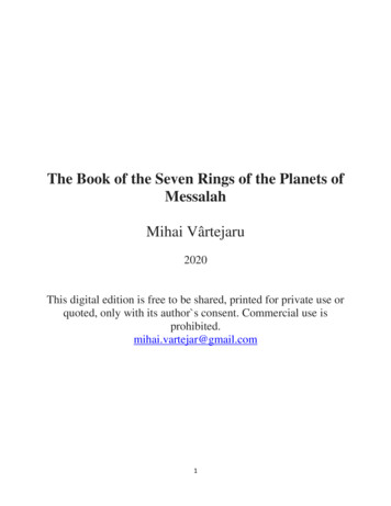 The Book Of The Seven Rings Of The Planets Of Messalah
