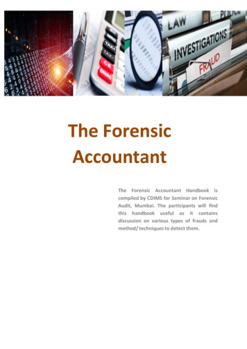 The Forensic Accountant - WIRC-ICAI