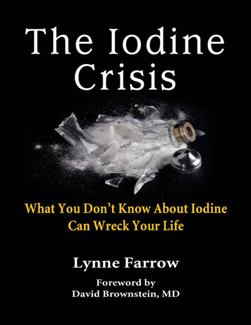The Iodine Crisis: What You Don't Know About Iodine Can .