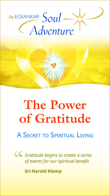 The Power Of Gratitude - Eckankar