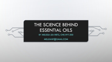 The Science Behind Essential Oils - Cdn.ymaws 