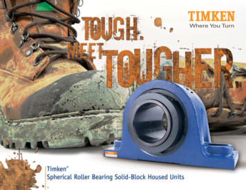 Brochure: Timken Spherical Roller Bearing Solid-Block .
