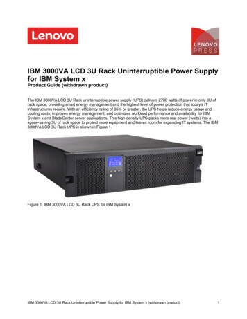 IBM 3000VA LCD 3U Rack Uninterruptible Power Supply 