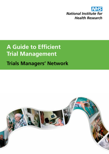 A Guide To Efficient Trial Management
