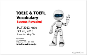 TOEIC & TOEFL Vocabulary - WordEngine