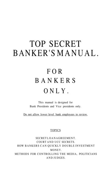 Top Secret Banker's Manual (2003) - WordPress 