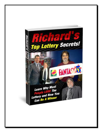 Why Most People Lose The Lottery And How You Can Be A 