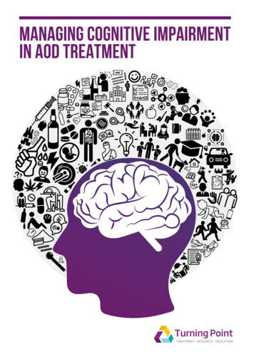Managing Cognitive Impairment In AOD Treatment - Amazon S3
