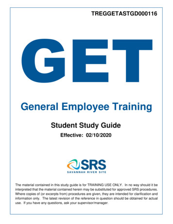 General Employee Training - SRS