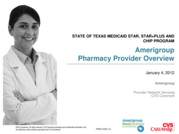 Amerigroup Pharmacy Provider Overview