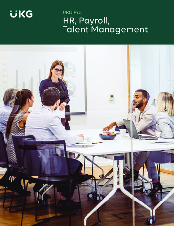 UKG Pro HR, Payroll, Talent Management - North America