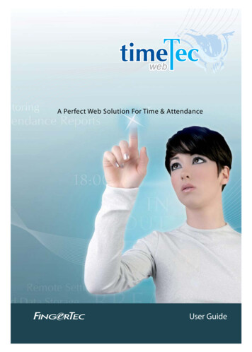 A Perfect Web Solution For Time & Attendance - FingerTec