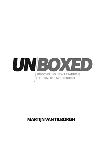 Unboxed: Uncovering New Paradigms For Tomorrow’s Church