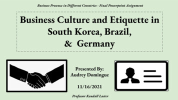 Business Presence In Different Countries - Final .