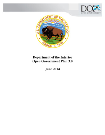 USDOI Open Government Plan 3 - Doi.gov