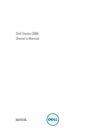 Dell Vostro 3360 Owner's Manual
