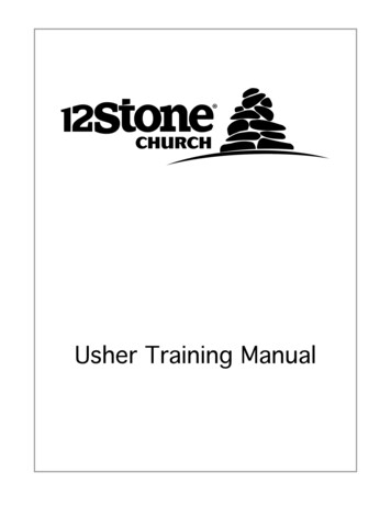 Usher Training Manual - Developing Church Leaders