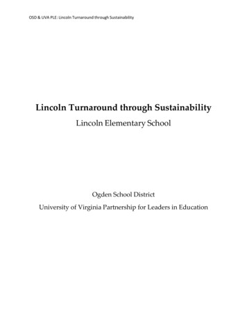Lincoln Turnaround Through Sustainability