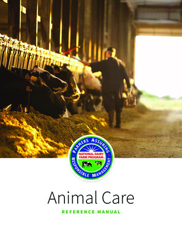 Animal Care - National Dairy FARM Program