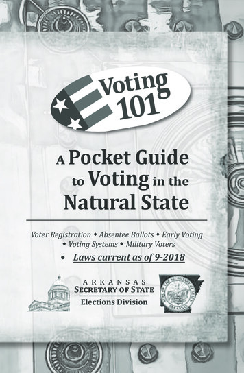 A Pocket Guide To Voting In The Natural State - Arkansas