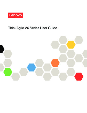 ThinkAgile VX Series User Guide