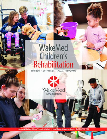 WakeMed Children's Rehabilitation