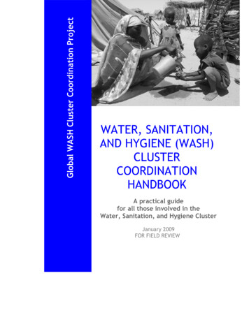 Wash Cluster Coordinator Handbook - HumanitarianResponse