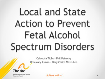 Local And State Action To Prevent Fetal Alcohol Spectrum .