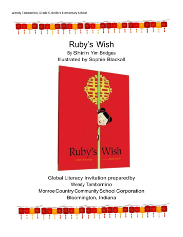 Ruby’s Wish - School Of Education Center For P-16 .