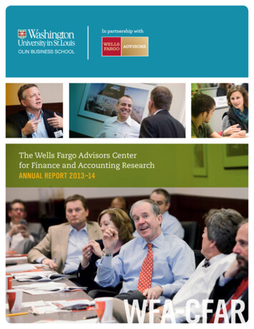 The Wells Fargo Advisors Center For Finance And Accounting Research .